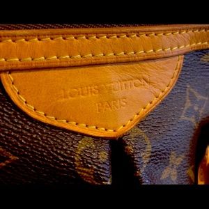 Louis VUITTON Palermo Monogram Shoulder Bag, Brown